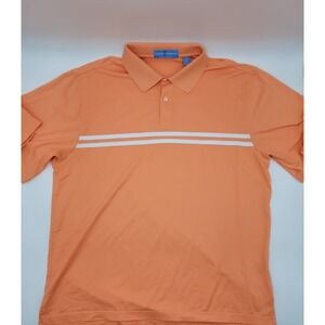Fairway & Greene Performance Golf Polo Shirt‎ Mens Size Large Orange #C542